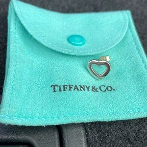 Open heart sterling silver Tiffany & Co. earring (one)
